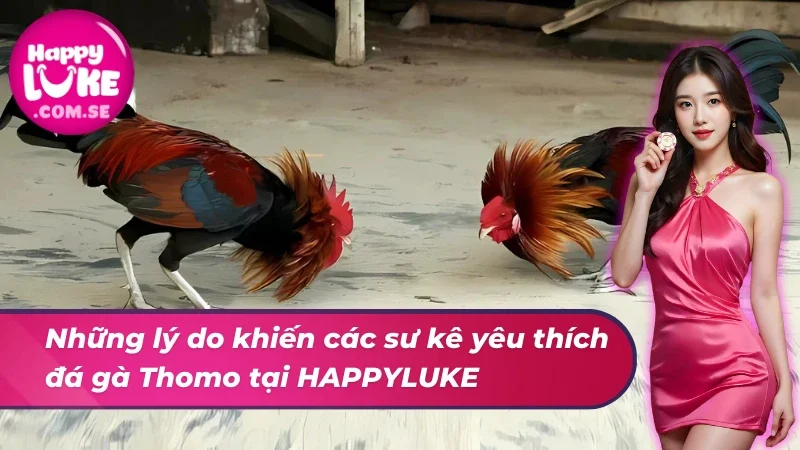 Đá Gà Thomo HAPPYLUKE - Đỉnh Cao Đá Gà Cùng Nhiều Thắng Lớn! 5 Lý do các sư kê yêu thích đá gà Thomo