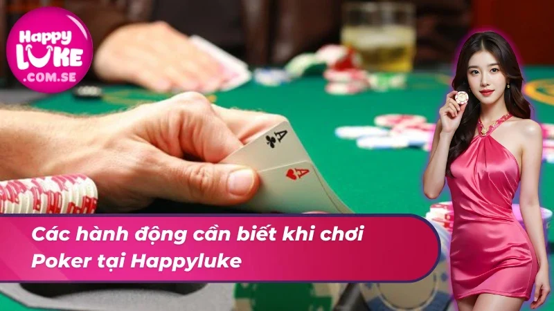 Poker HAPPYLUKE: Trải Nghiệm Kích Thích Cùng Casino Đẳng Cấp 3 Hành động nhất định phải biết khi chơi Poker tại nhà cái
